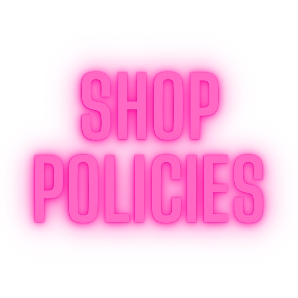 💕SHOP POLICIES NOT FOR SALE💕